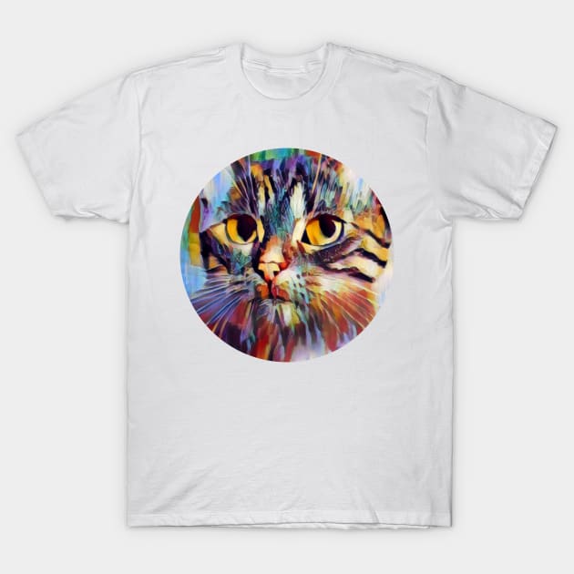 Frisky floppy cat T-Shirt by GoranDesign